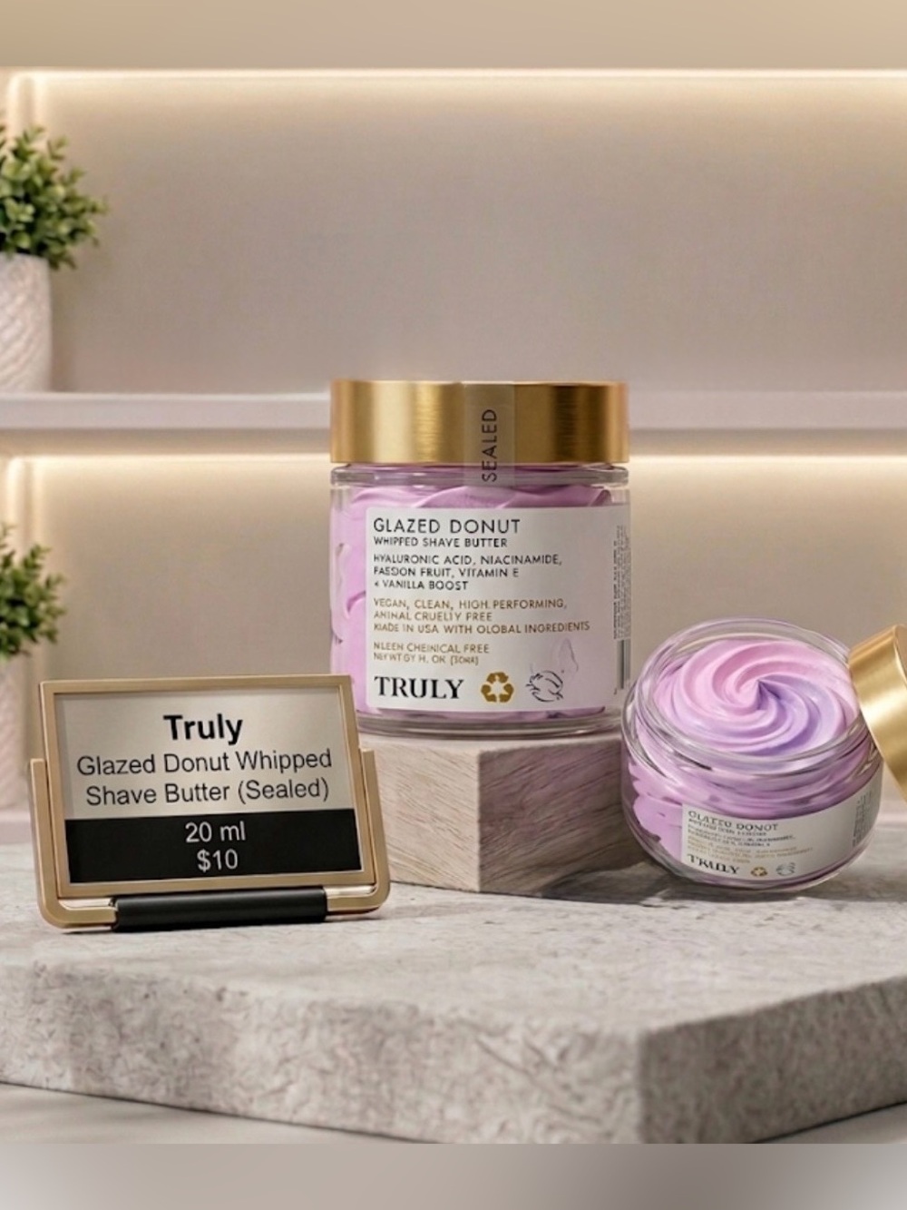 NEW TRULY Glazed Donut Whipped Shave Butter